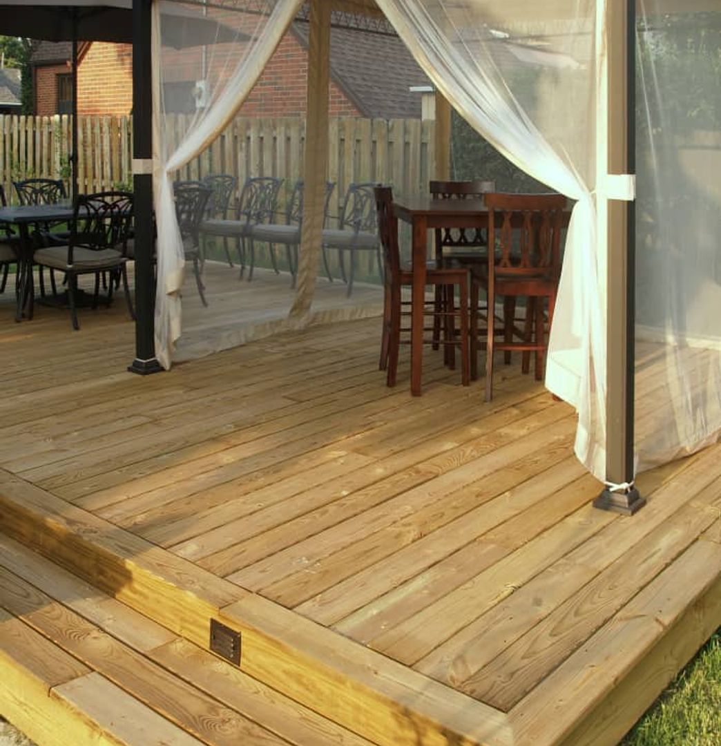 fence and deck